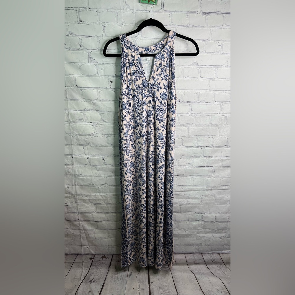 J. Jill Floral Maxi Summer Dress Large